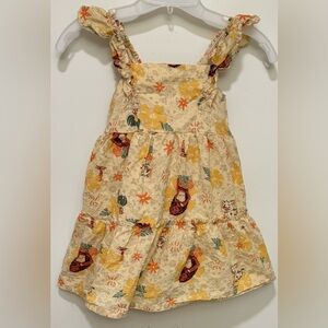 Disney Moana 2 Movie 100% Cotton Girl’s dress in Yellow & Tan colors Size 5T